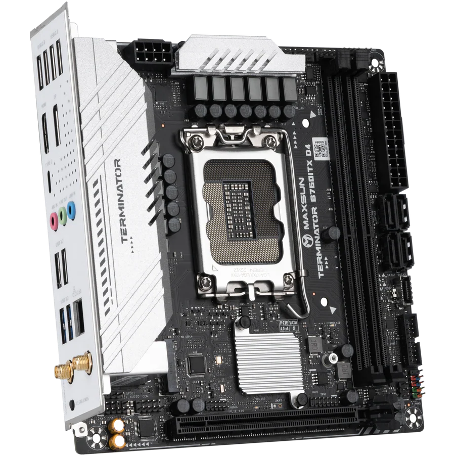Материнская плата Maxsun Terminator B760ITX D4 WIFI V3 - MS-Terminator B760ITX D4 WIFI V3 - фото 3