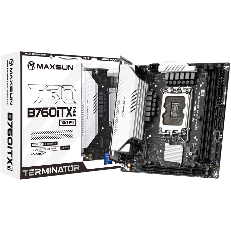Материнская плата Maxsun Terminator B760ITX D4 WIFI V3 - MS-Terminator B760ITX D4 WIFI V3 - фото 6