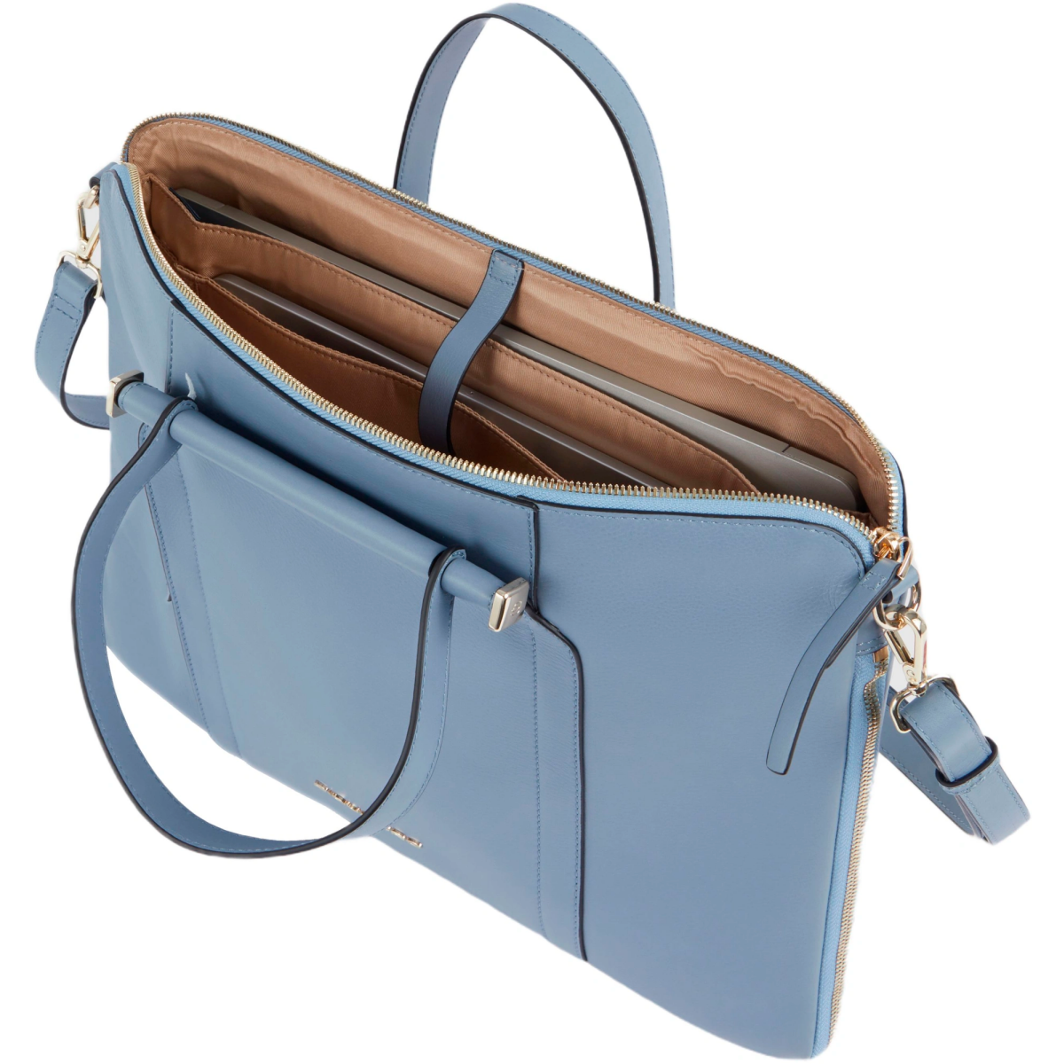 Сумка для ноутбука Piquadro Slim Women's Laptop Bag 15.6" Blue (CA4021W92/AZ3) - фото 4