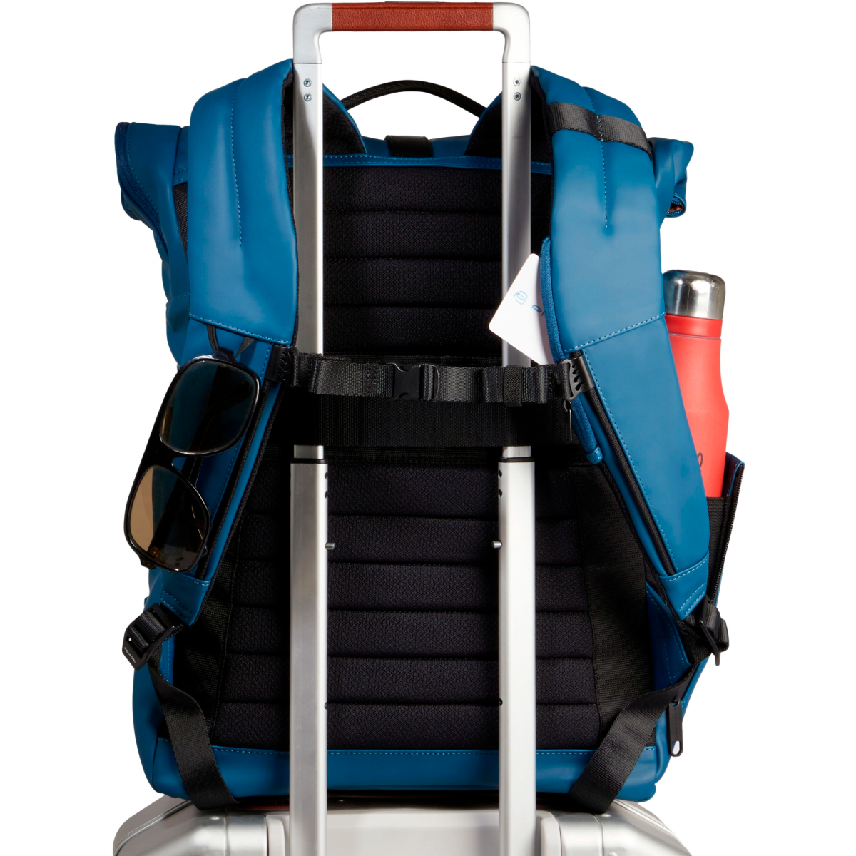 Рюкзак для ноутбука Piquadro Roll Top Backpack for Laptop 15.6 Blue (CA6291C2OW/AV) - фото 3