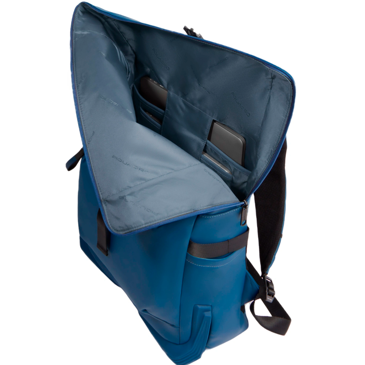 Рюкзак для ноутбука Piquadro Roll Top Backpack for Laptop 15.6 Blue (CA6291C2OW/AV) - фото 4