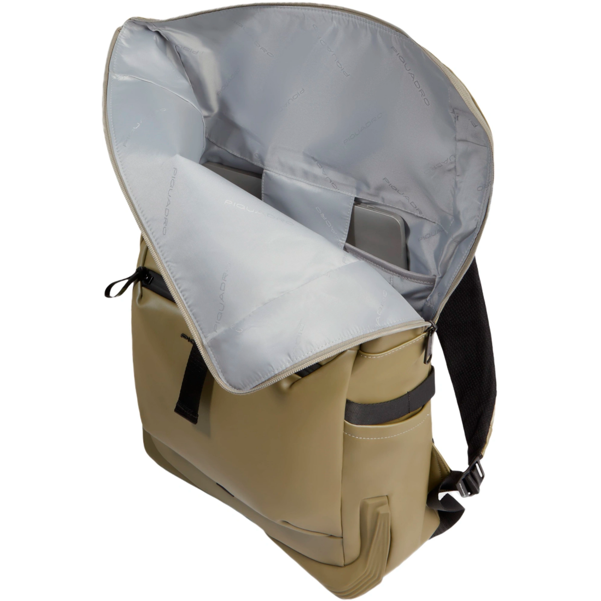 Рюкзак для ноутбука Piquadro Roll Top Backpack for Laptop 15.6 Olive (CA6291C2OW/VE3) - фото 4