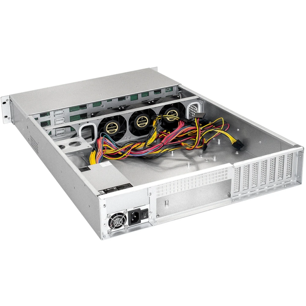 servernyi korpus exegate pro 2u660 hs12 1u 1100ads 1100w 6712 iz remonta povrezdena upakovka — фото 4