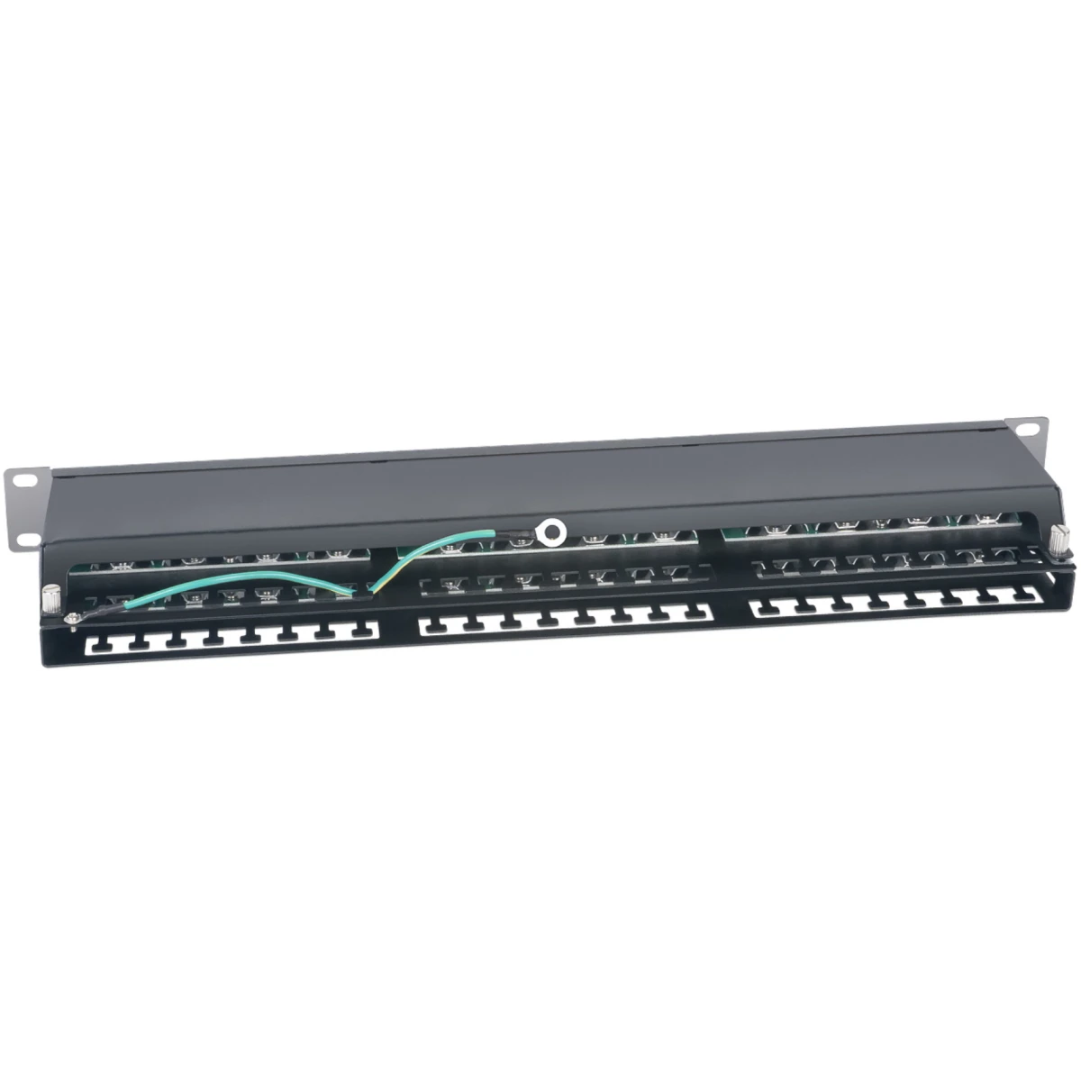 patc panel cabeus plhd 48 cat6 sh dual idc 1u b u povrezdenie korpusa i korobki — фото 2