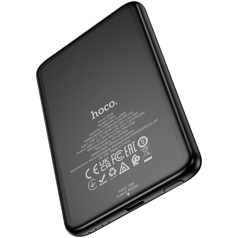 Внешний аккумулятор HOCO J140A Tony Black - 640626 - фото 3