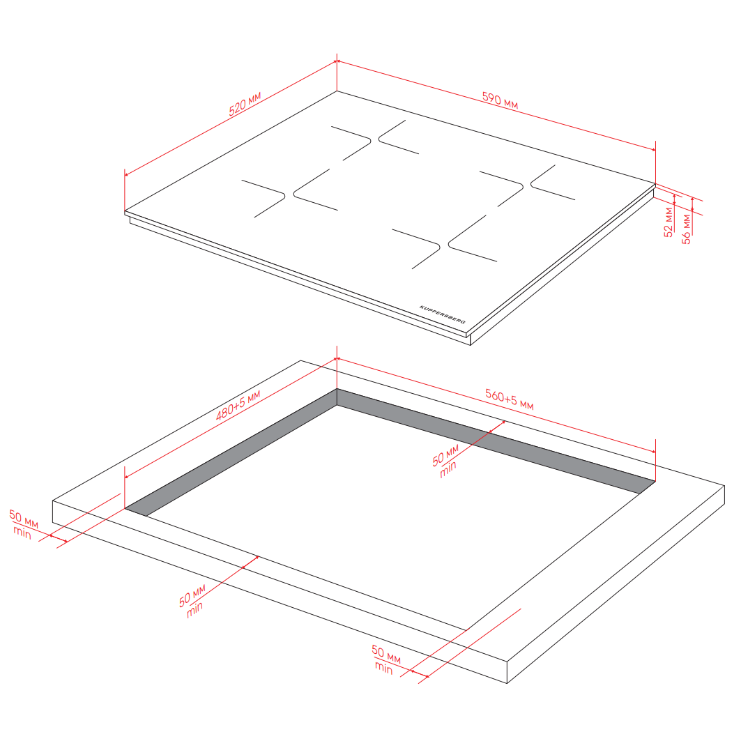 Индукционная варочная панель Kuppersberg ICI 603 - фото 8