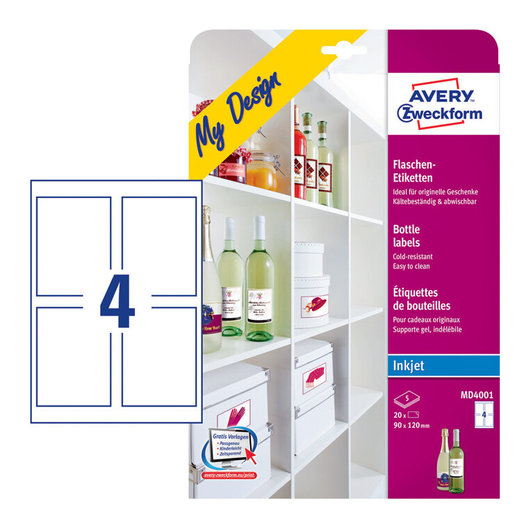 Этикетки Avery Zweckform MD4001 - фото 2