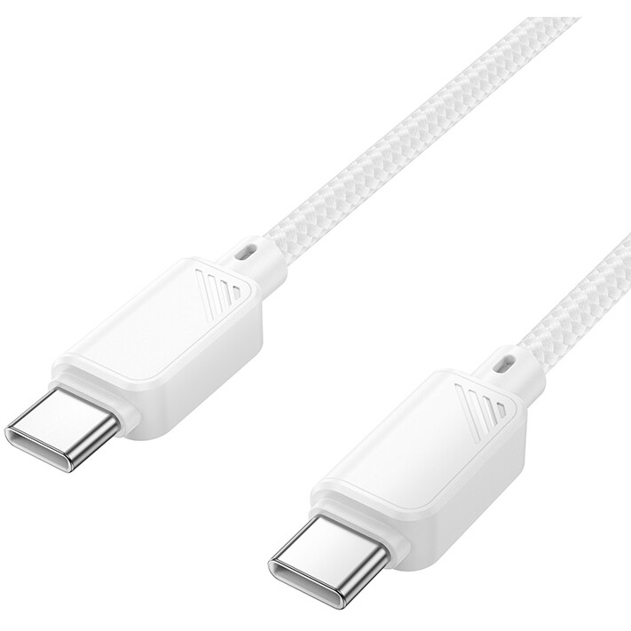 Кабель USB Type-C - USB Type-C, 1м, HOCO X113 White