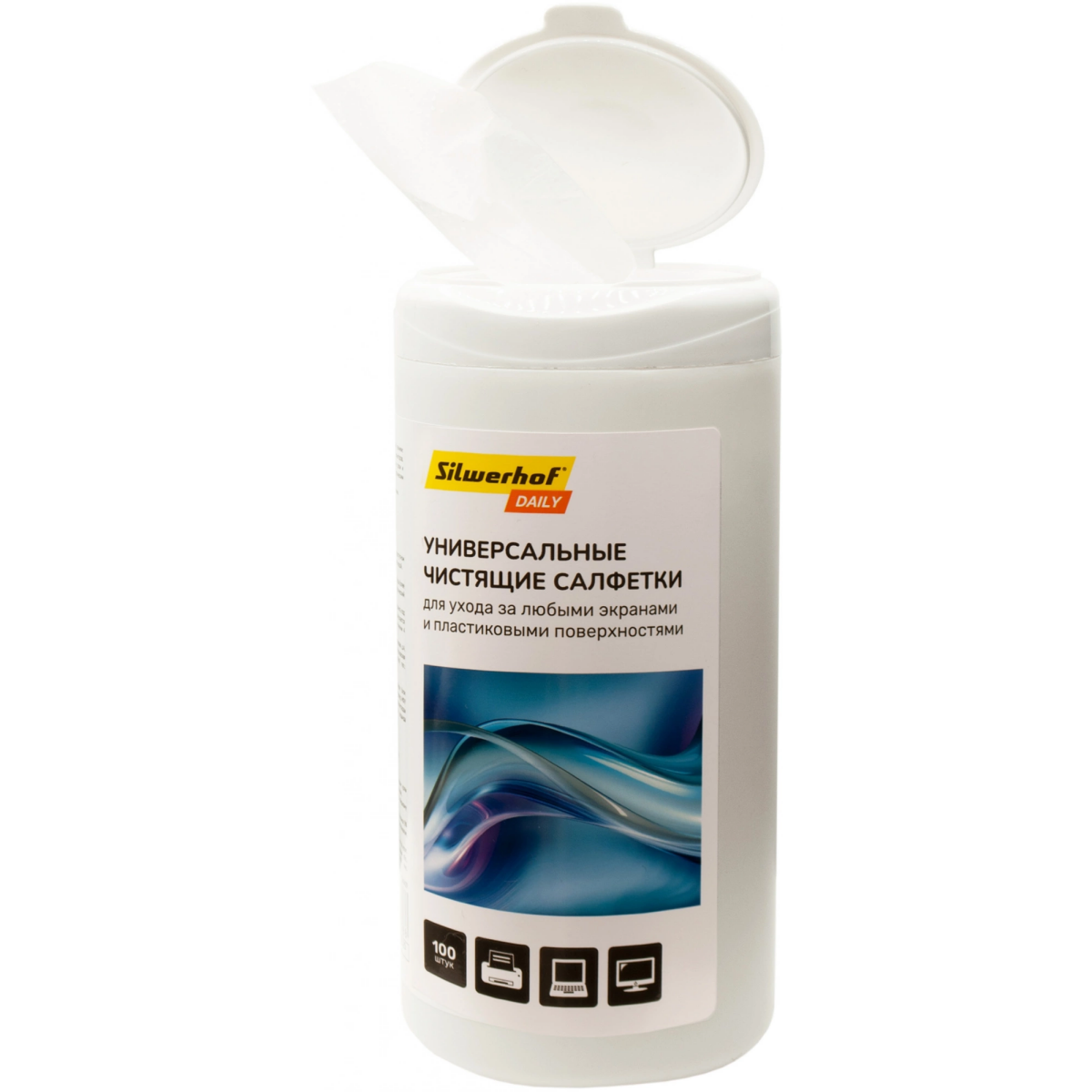 Чистящие салфетки Silwerhof 2061431, 100 шт. - фото 2