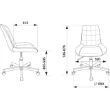Офисное кресло Бюрократ CH-350M Black (CH-350M/BLACK)