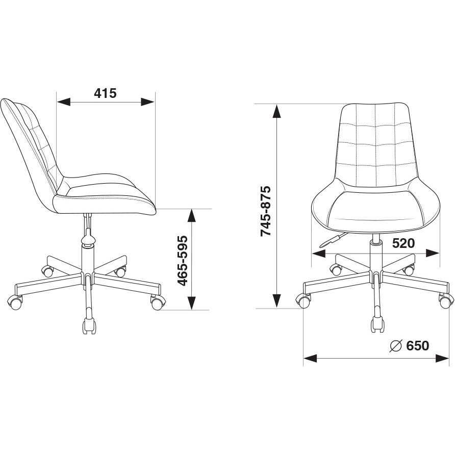Офисное кресло Бюрократ CH-350M Black - CH-350M/BLACK - фото 6