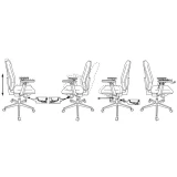 Офисное кресло Бюрократ CH-545/LUX Black (CH-545/LUX/418-BLACK)