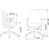 Офисное кресло Бюрократ CH-545/LUX Black (CH-545/LUX/418-BLACK)