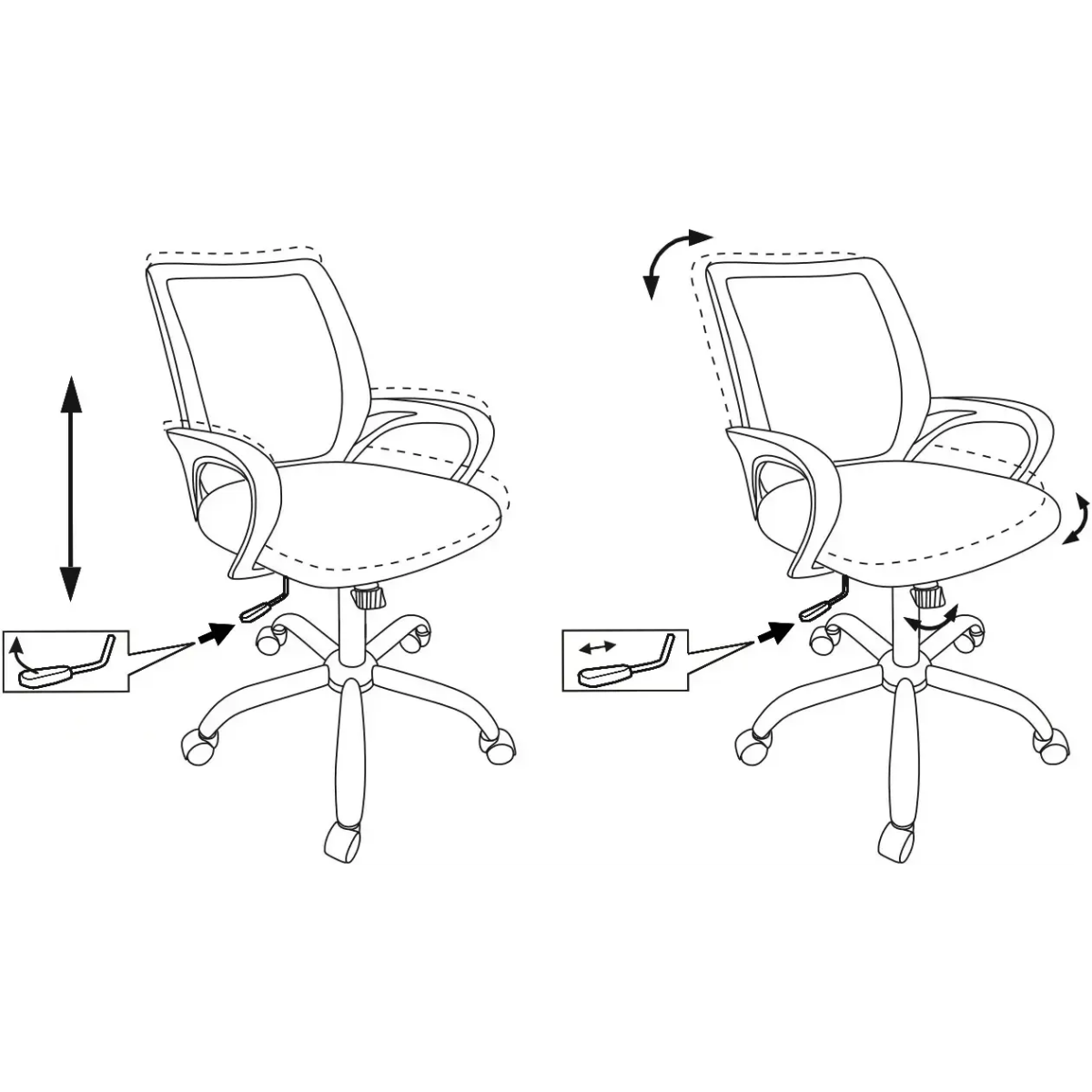 Офисное кресло Бюрократ CH-695NSL Black - CH-695N/SL/BLACK - фото 5
