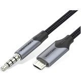 Кабель microUSB (M) - 3.5 Jack (M), 1м, Vention BDGBF