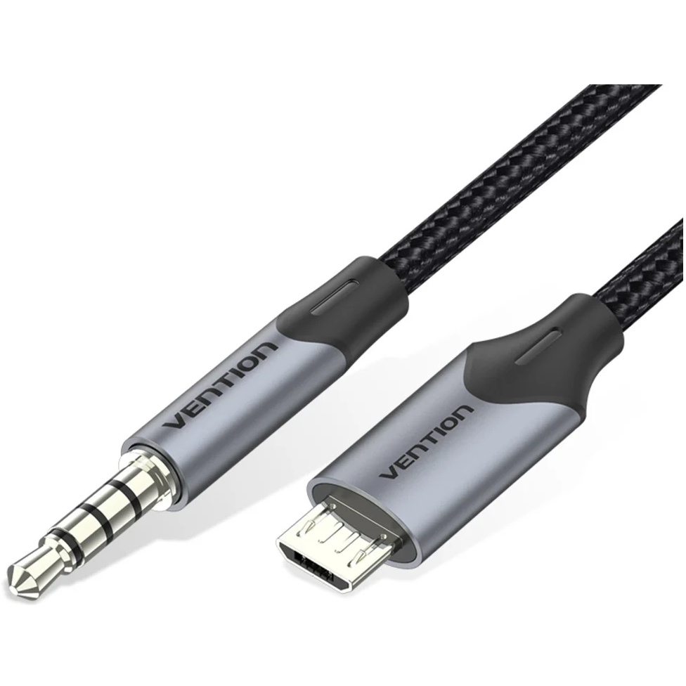 Кабель microUSB (M) - 3.5 Jack (M), 1.5м, Vention BDGBG