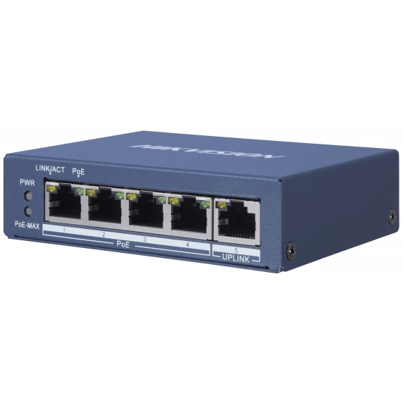 Коммутатор (свитч) Hikvision DS-3E0505P-E - фото 2