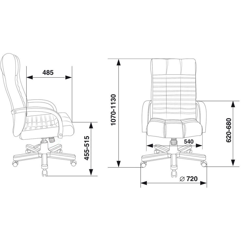 Офисное кресло Бюрократ KB-10WALNUT Black - KB-10/WALNUT - фото 6
