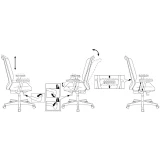 Офисное кресло Бюрократ MC-611N TW-01 Black (MC-611N/B/418B)