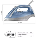 Утюг Polaris PIR2668AK Blue/Silver (PIR 2668AK)
