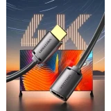 Кабель удлинительный HDMI (M) - HDMI (F), 1м, Vention AHCBF