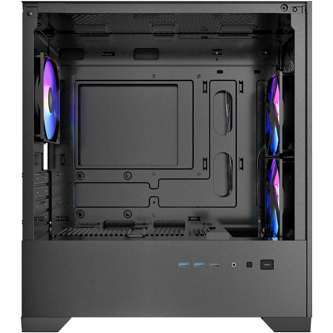 Корпус AZZA Aerohex-M Black - CSAZ-203A03M - фото 4