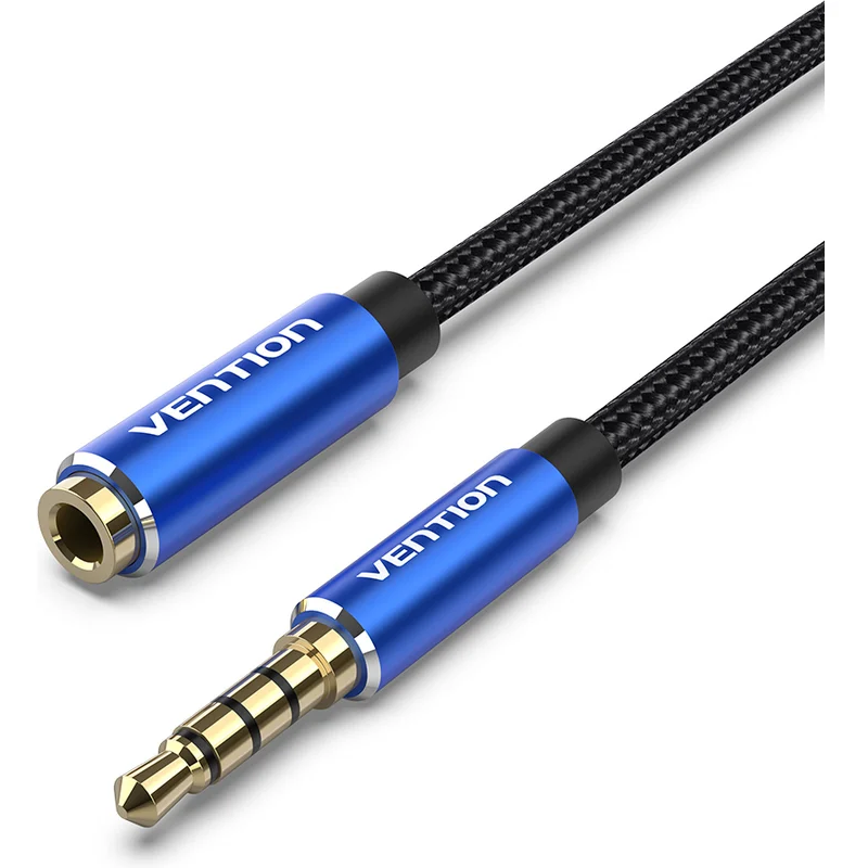 Кабель удлинительный 3.5 Jack (M) - 3.5 Jack (F), 1м, Vention BHCLF - фото 3