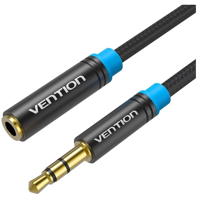 Кабель удлинительный 3.5 Jack (M) - 3.5 Jack (F), 1.5м, Vention VAB-B06-B150-M