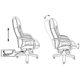 Офисное кресло Бюрократ T-9908 Black (T-9908/WALNUT)