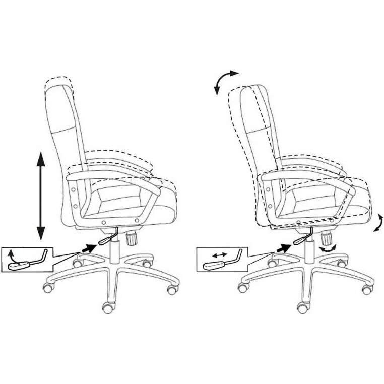 Офисное кресло Бюрократ T-9908AXSN Black - T-9908AXSN-BLACK - фото 5