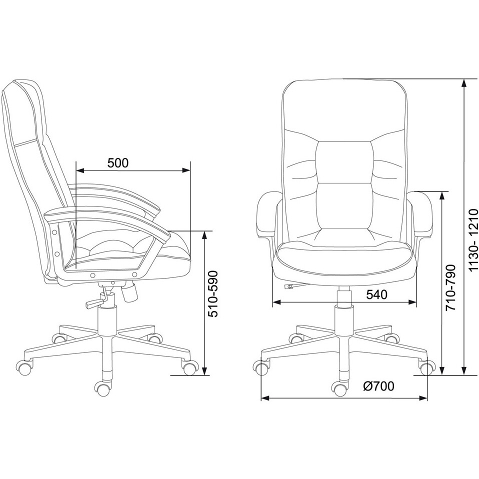 Офисное кресло Бюрократ T-9908AXSN Black - T-9908AXSN-BLACK - фото 6