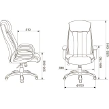 Офисное кресло Бюрократ T-9922N Black (T-9922N/BLACK-PU)