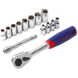 Набор торцевых головок с ключём WORKPRO WP202556