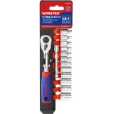 Набор торцевых головок с ключём WORKPRO WP202556