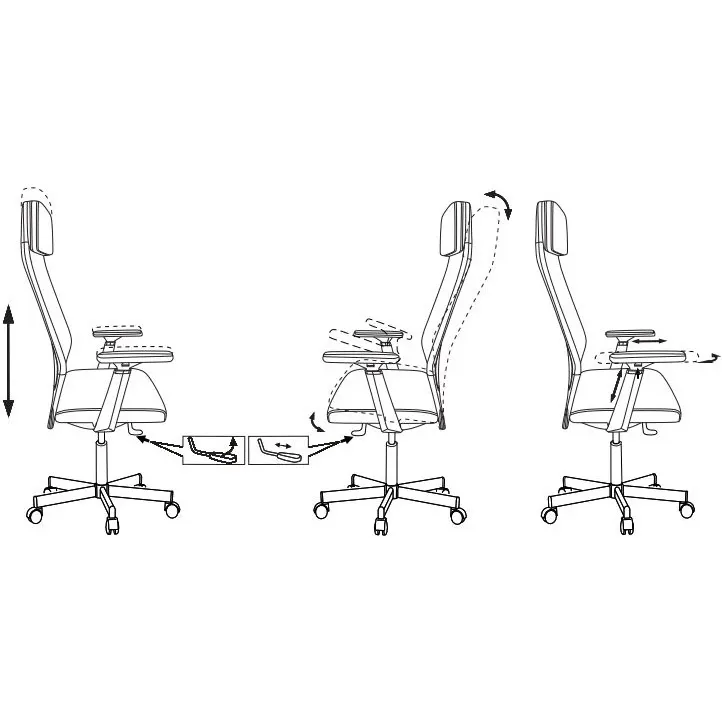 Офисное кресло Бюрократ T-995 Black - T-995/BLACK - фото 7