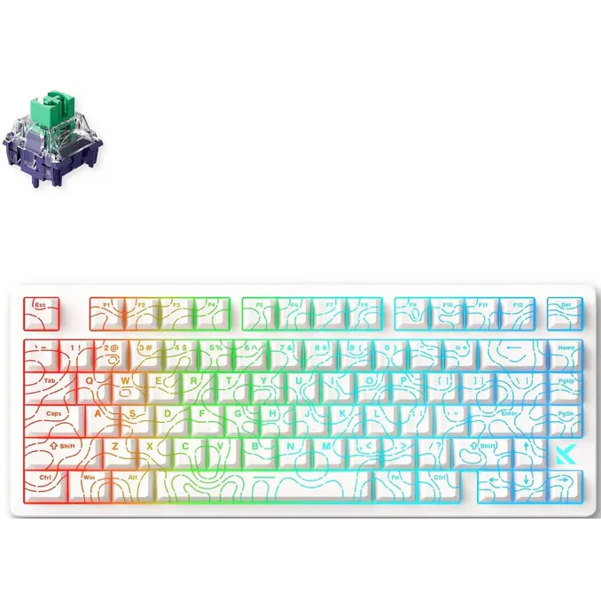 Клавиатура MCHOSE Jet 75 White Topographic