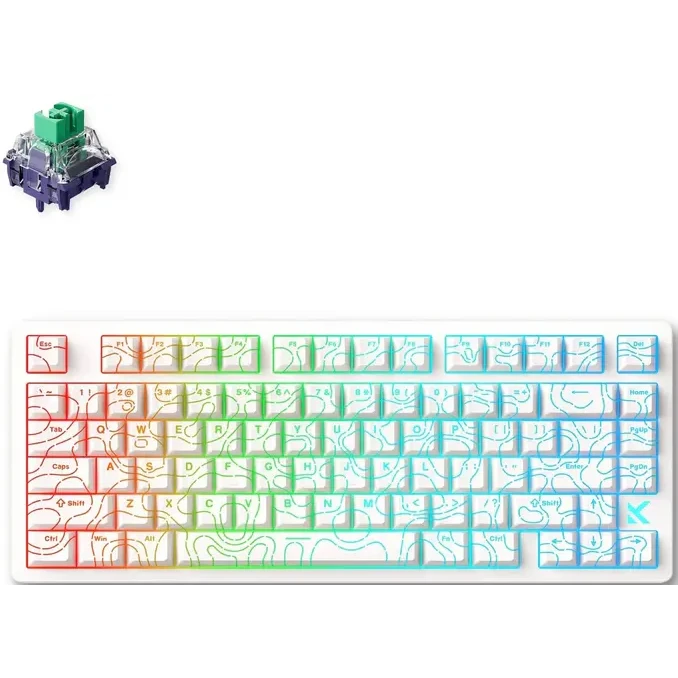 Клавиатура MCHOSE Jet 75 White Topographic - HW-JET75-9