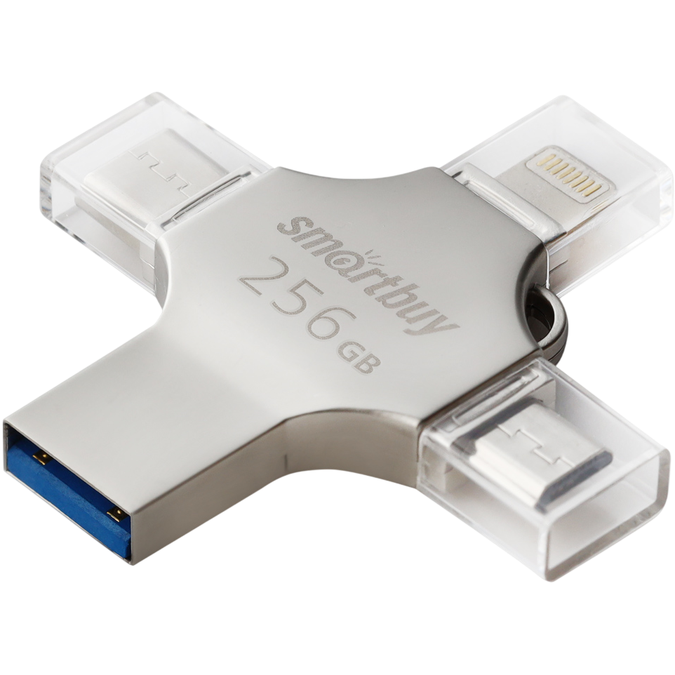 USB Flash накопитель 256GB SmartBuy MC15 Metal Quad (SB256GBMC15)