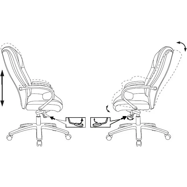 Офисное кресло Бюрократ T-9925SL Black - T-9925SL/BLACK - фото 5