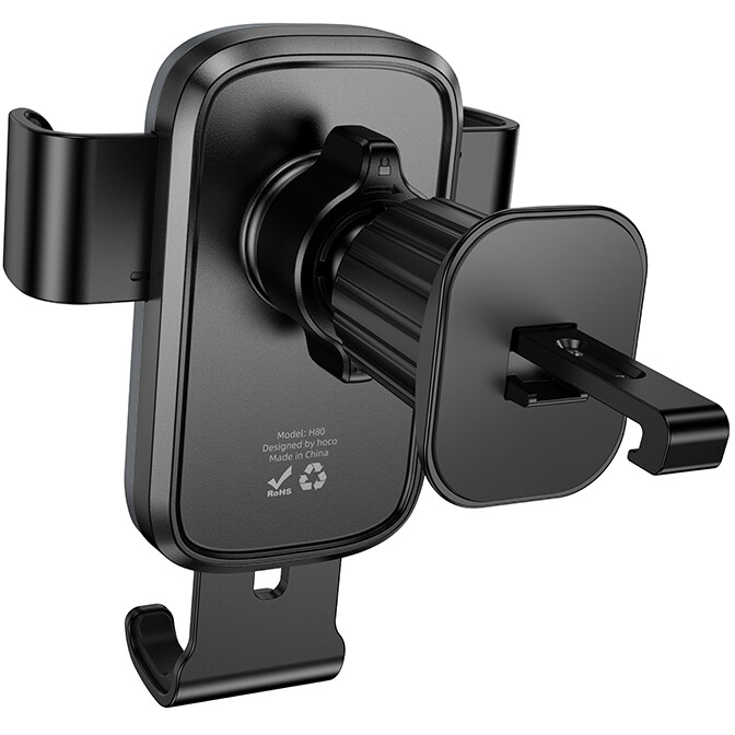 Автомобильный держатель HOCO H80 Vista Gravity Black/Grey - 6942007647908 - фото 6
