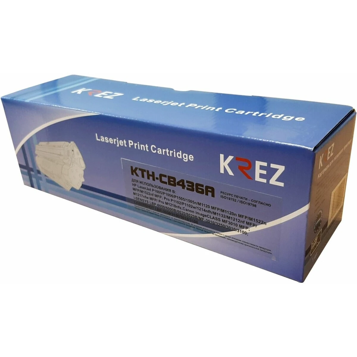 Картридж KREZ KTH-CB436A Black