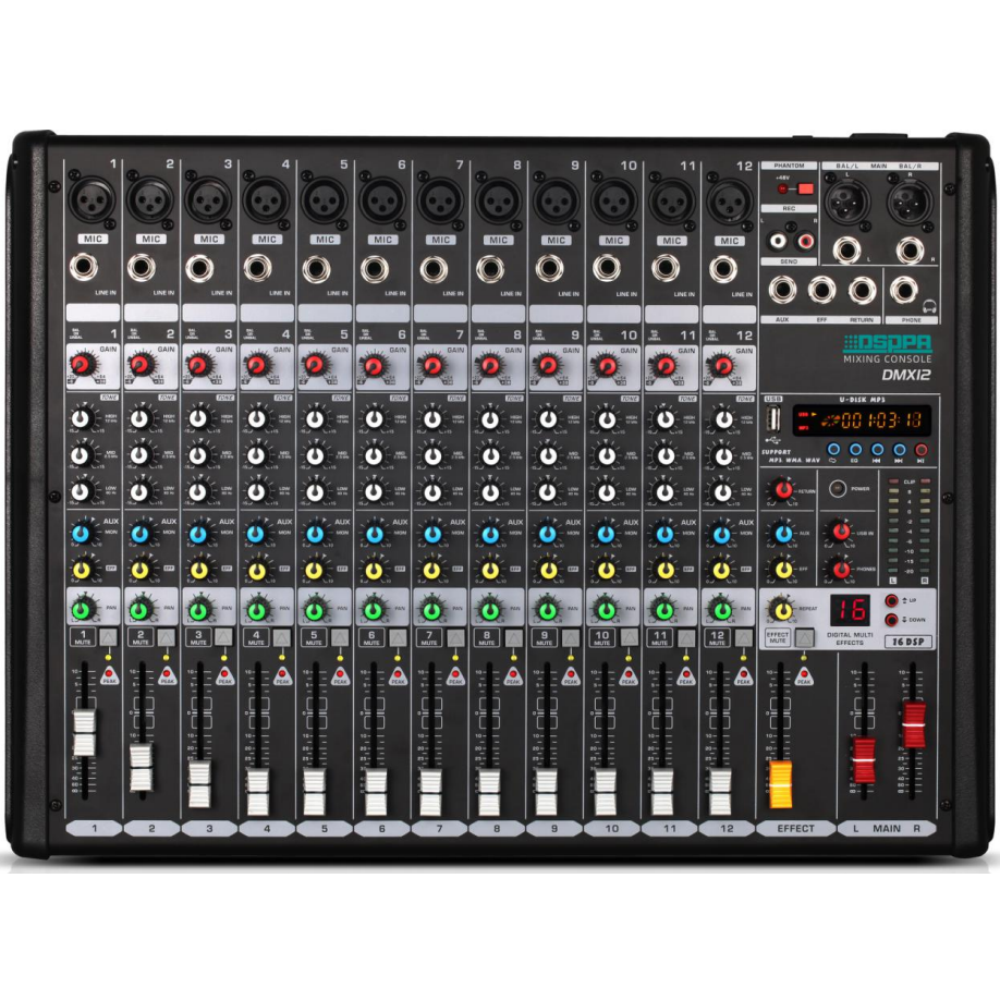 Аудиомикшер DSPPA DMX12