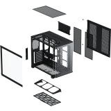 Корпус XASTRA QR500 7ARGB-FM-C10-UC Black (QR500-7FM12A-C10-UC)