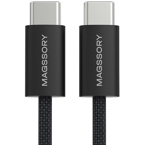 Кабель USB Type-C - USB Type-C, 1.5м, Magssory CBL002 Black - фото 2