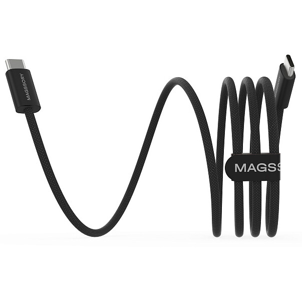 Кабель USB Type-C - USB Type-C, 1.5м, Magssory CBL002 Black - фото 3