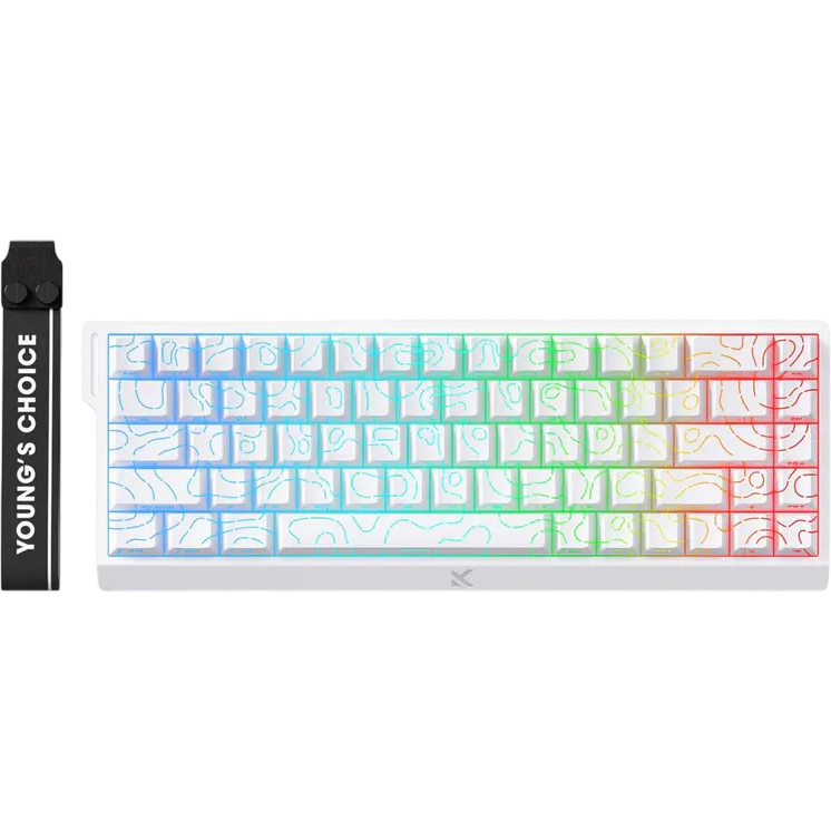 Клавиатура MCHOSE Ace 68 White Topographic