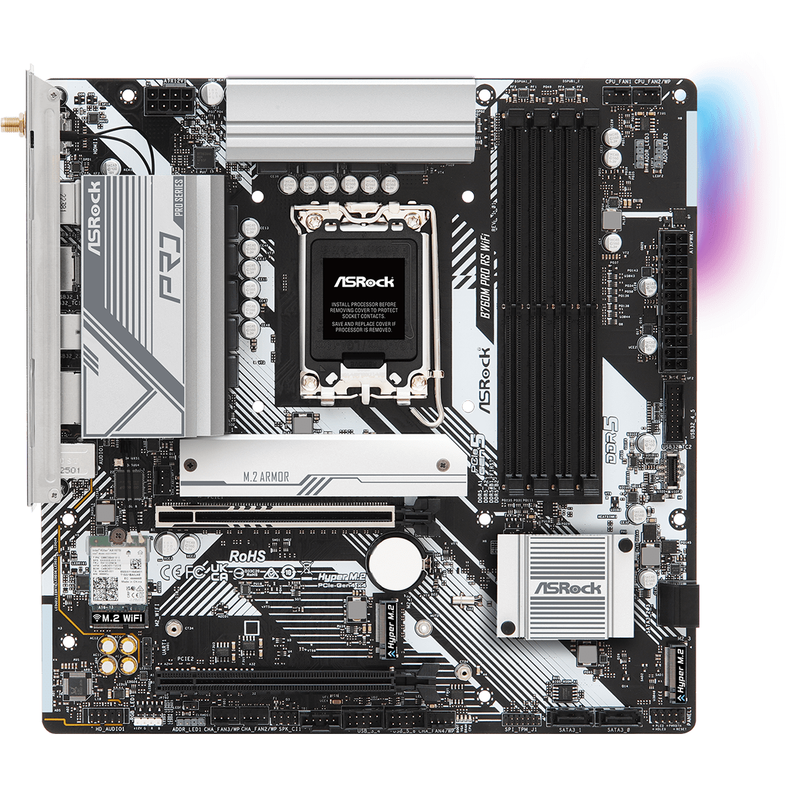 Материнская плата ASRock B760M Pro RS WiFi