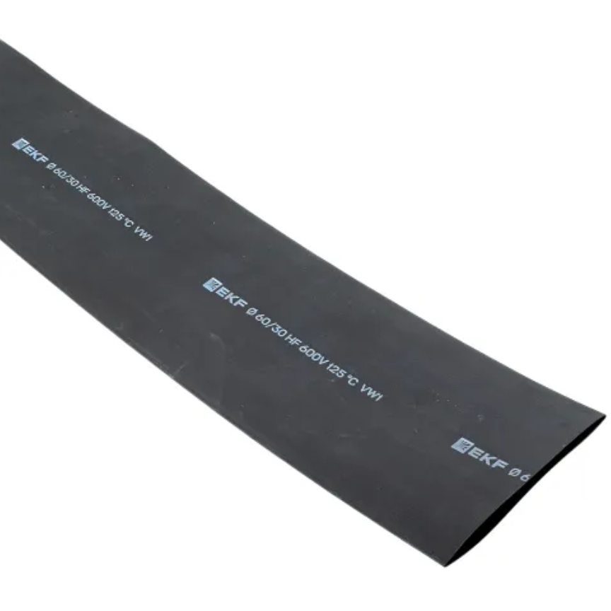 Термоусадочная трубка EKF tut-60-b-1m