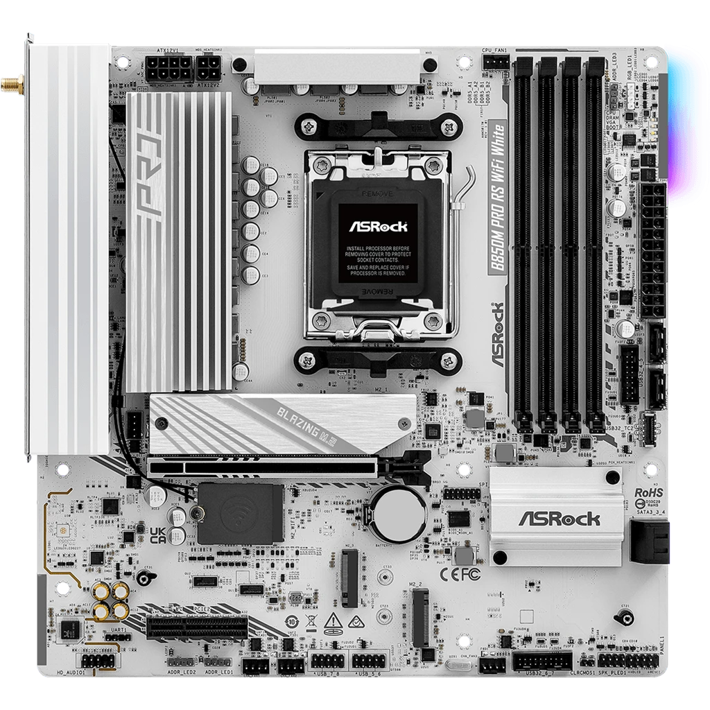 Материнская плата ASRock B850M Pro RS WiFi White