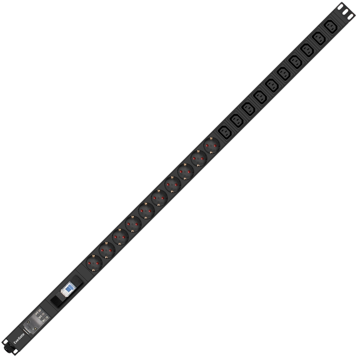 Блок розеток ExeGate PDU-V213 Al-10C1310S-T-1P - EX300289RUS - фото 2